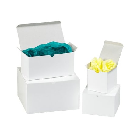 Bsc Preferred 4 x 4 x 4'' White Gift Boxes, 100PK BUY00025465